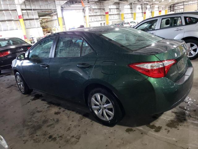 2T1BURHE4GC656848 - 2016 TOYOTA COROLLA L GREEN photo 2