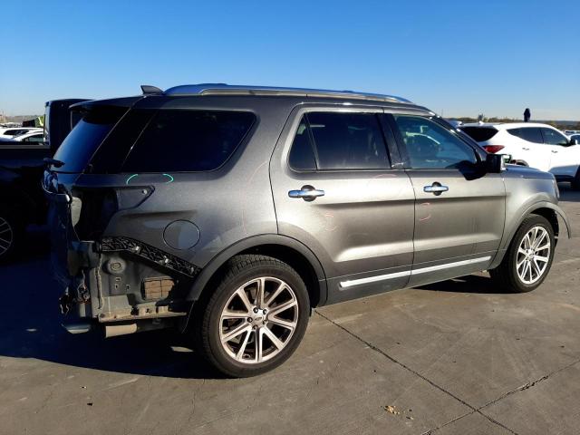 1FM5K8F88GGB98142 - 2016 FORD EXPLORER LIMITED GRAY photo 3