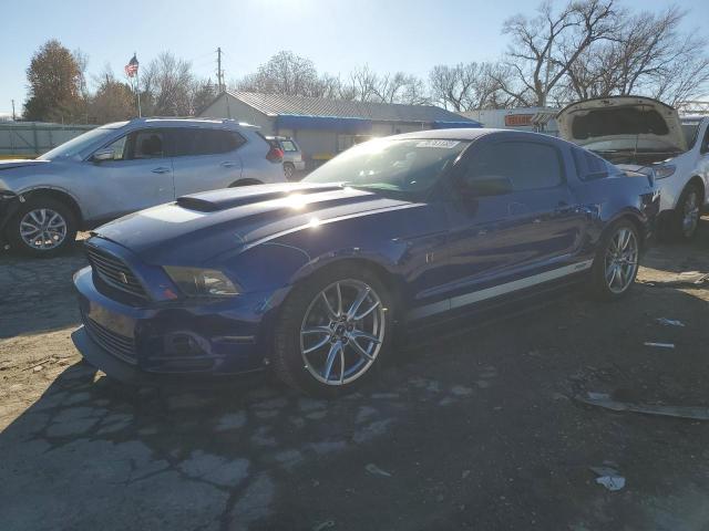 1ZVBP8AM5E5240544 - 2014 FORD MUSTANG BLUE photo 1