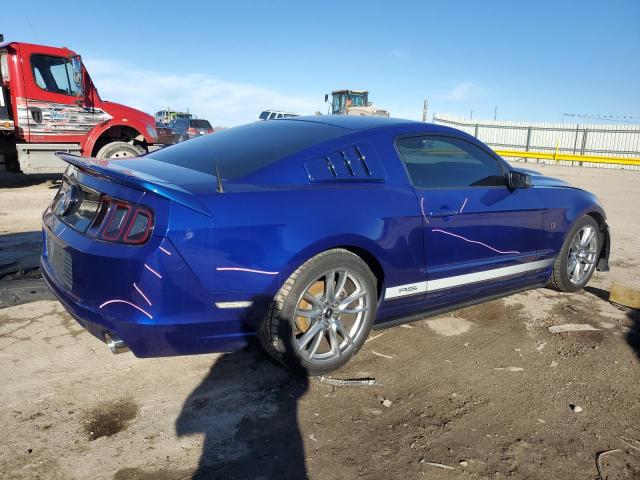 1ZVBP8AM5E5240544 - 2014 FORD MUSTANG BLUE photo 3