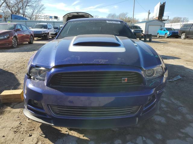 1ZVBP8AM5E5240544 - 2014 FORD MUSTANG BLUE photo 5
