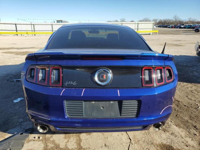 1ZVBP8AM5E5240544 - 2014 FORD MUSTANG BLUE photo 6
