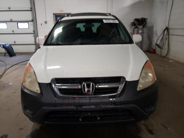 JHLRD78883C013390 - 2003 HONDA CR-V EX WHITE photo 5