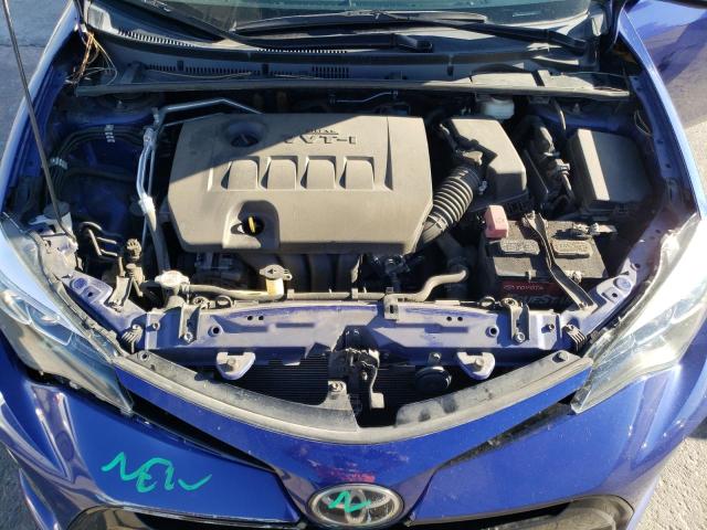 5YFBURHE2HP731628 - 2017 TOYOTA COROLLA L BLUE photo 11