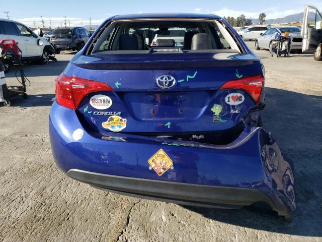 5YFBURHE2HP731628 - 2017 TOYOTA COROLLA L BLUE photo 6