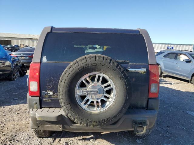 5GTDN13E478134191 - 2007 HUMMER H3 BLUE photo 6