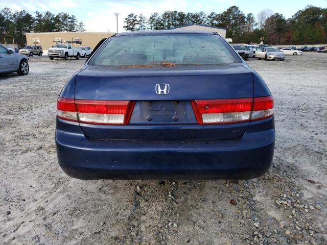 1HGCM56613A024124 - 2003 HONDA ACCORD EX BLUE photo 6