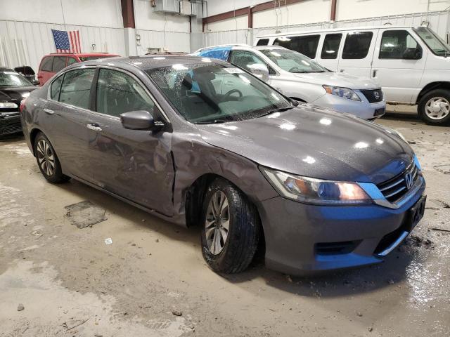 1HGCR2F34EA130219 - 2014 HONDA ACCORD LX GRAY photo 4