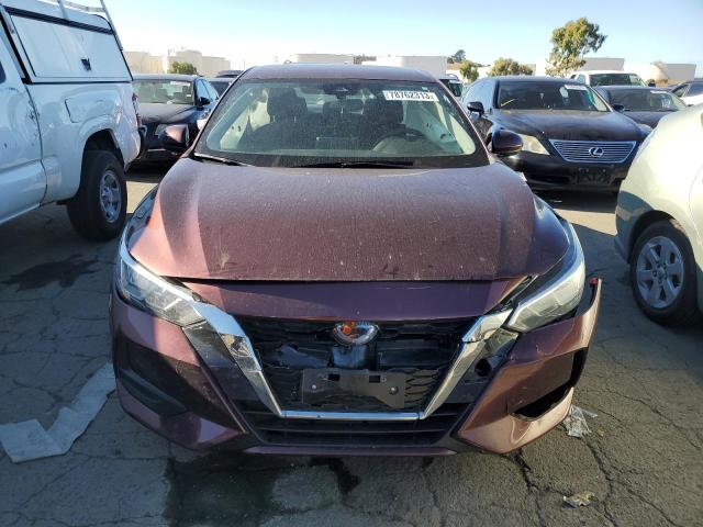 3N1AB8CV8NY229143 - 2022 NISSAN SENTRA SV MAROON photo 5