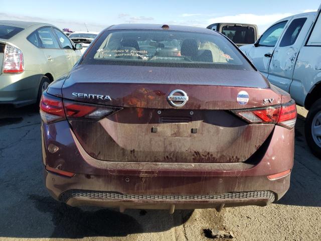 3N1AB8CV8NY229143 - 2022 NISSAN SENTRA SV MAROON photo 6