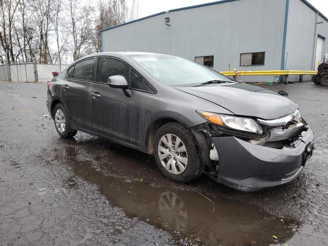 2HGFB2F51CH602796 - 2012 HONDA CIVIC LX GRAY photo 4