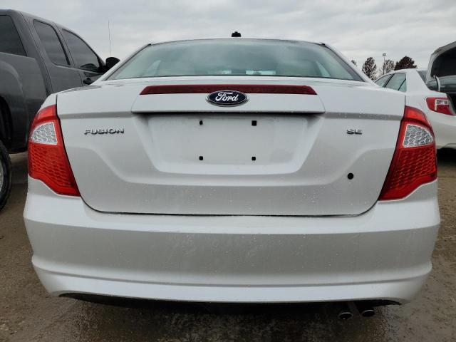 3FAHP0HA6BR308343 - 2011 FORD FUSION SE WHITE photo 6