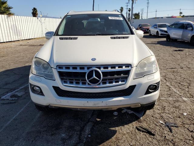 4JGBB8GBXAA614523 - 2010 MERCEDES-BENZ ML 350 4MATIC WHITE photo 5