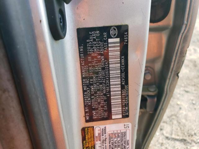 4T1BE32K45U602647 - 2005 TOYOTA CAMRY LE SILVER photo 13