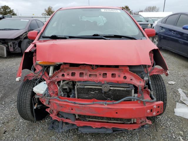 JTDJT923875085366 - 2007 TOYOTA YARIS RED photo 5