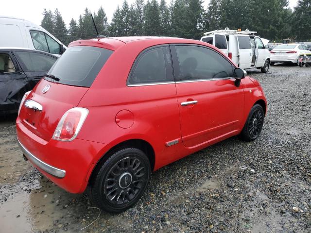 3C3CFFCR3CT365891 - 2012 FIAT 500 LOUNGE RED photo 3