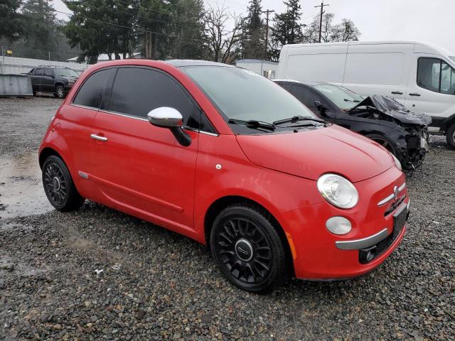 3C3CFFCR3CT365891 - 2012 FIAT 500 LOUNGE RED photo 4