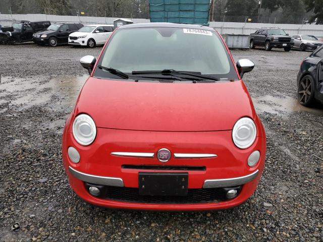 3C3CFFCR3CT365891 - 2012 FIAT 500 LOUNGE RED photo 5