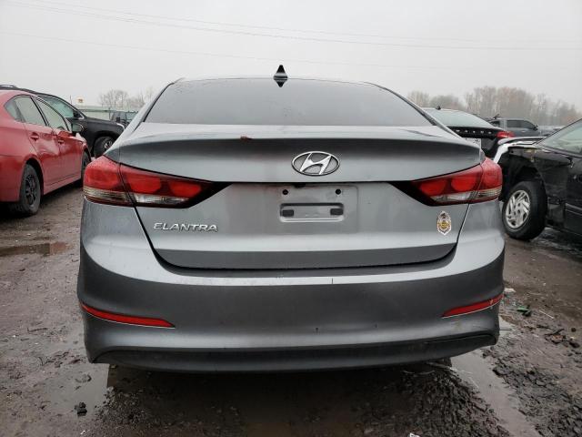 KMHD84LFXHU210946 - 2017 HYUNDAI ELANTRA SE GRAY photo 6