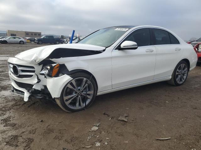 55SWF4KBXJU271230 - 2018 MERCEDES-BENZ C 300 4MATIC WHITE photo 1