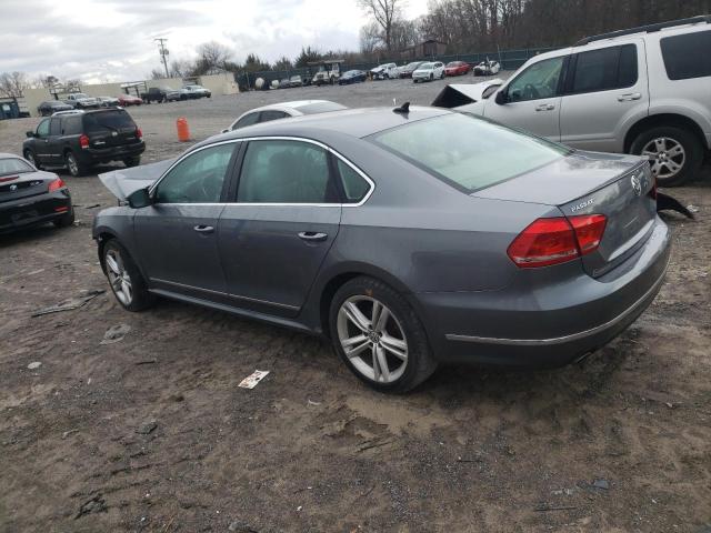 1VWCN7A34DC081960 - 2013 VOLKSWAGEN PASSAT SEL GRAY photo 2