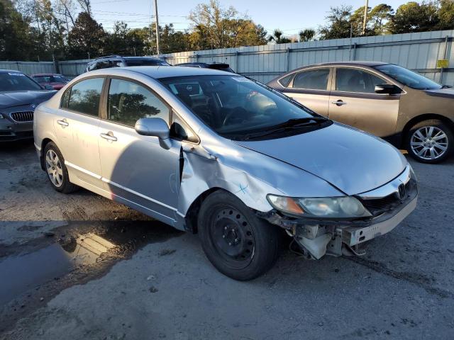 19XFA16529E019640 - 2009 HONDA CIVIC LX SILVER photo 4