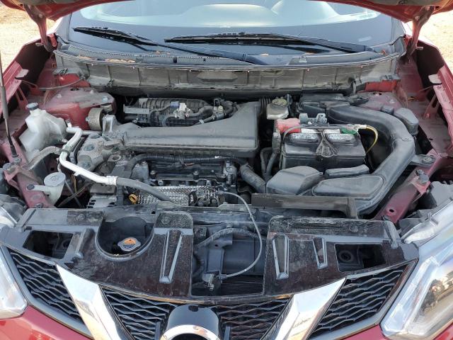 KNMAT2MT7GP608420 - 2016 NISSAN ROGUE S RED photo 11