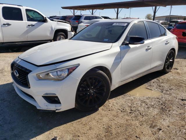 JN1EV7AR5JM441908 - 2018 INFINITI Q50 LUXE WHITE photo 1