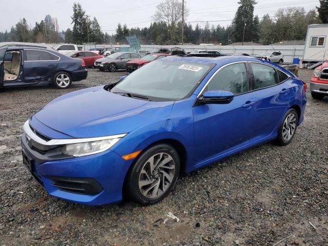 19XFC2F72GE068593 - 2016 HONDA CIVIC EX BLUE photo 1