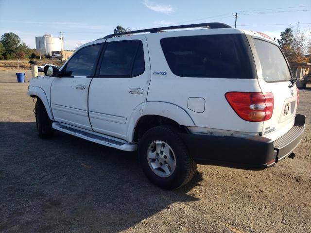 5TDZT38A42S064944 - 2002 TOYOTA SEQUOIA LIMITED WHITE photo 2