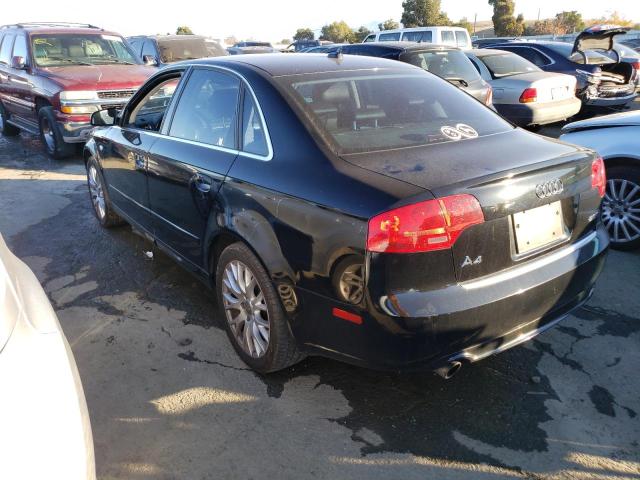 WAUAF78E78A166952 - 2008 AUDI A4 2.0T BLACK photo 2