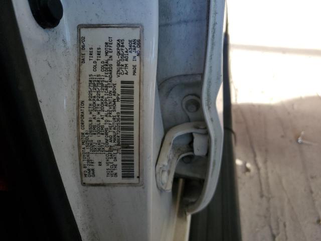 JT3GN86R720253649 - 2002 TOYOTA 4RUNNER SR5 WHITE photo 13