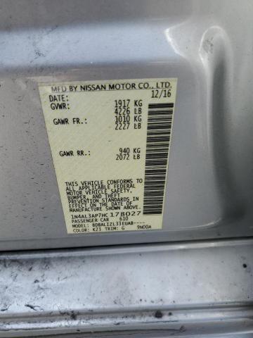 1N4AL3AP7HC178027 - 2017 NISSAN ALTIMA 2.5 SILVER photo 13