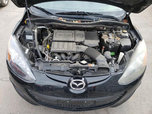 JM1DE1KY1C0139831 - 2012 MAZDA MAZDA2 BLACK photo 11