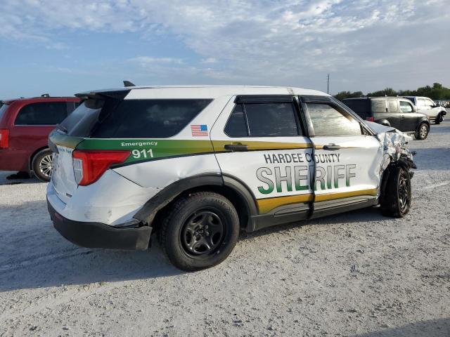 1FM5K8AC4MGC00394 - 2021 FORD EXPLORER POLICE INTERCEPTOR 白色 照片 3