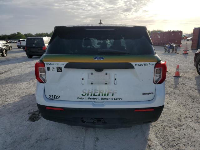 1FM5K8AC4MGC00394 - 2021 FORD EXPLORER POLICE INTERCEPTOR 白色 照片 6