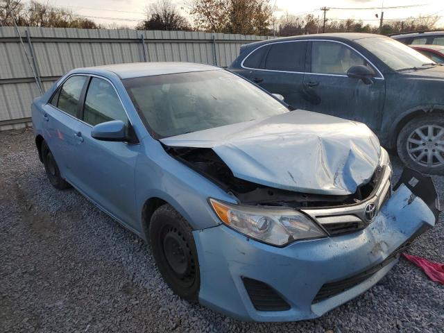 4T4BF1FK1ER356657 - 2014 TOYOTA CAMRY L BLUE photo 4