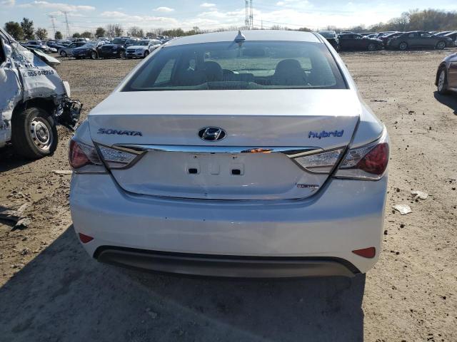 KMHEC4A48DA084313 - 2013 HYUNDAI SONATA HYBRID WHITE photo 6