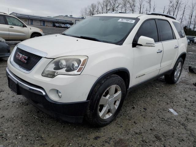 1GKEV33758J236462 - 2008 GMC ACADIA SLT-2 WHITE photo 1