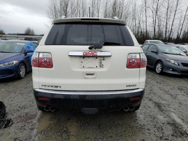 1GKEV33758J236462 - 2008 GMC ACADIA SLT-2 WHITE photo 6