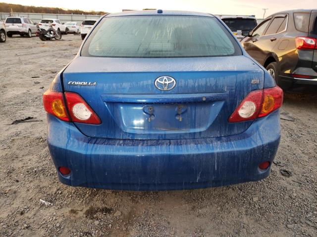 2T1BU40E19C121283 - 2009 TOYOTA COROLLA LE BASE BLUE photo 6