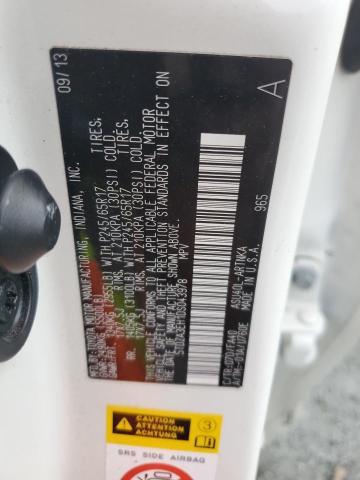 5TDZA3EH1DS043978 - 2013 TOYOTA HIGHLANDER BASE Blanc photo 14