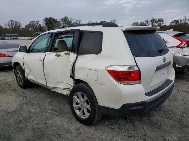 5TDZA3EH1DS043978 - 2013 TOYOTA HIGHLANDER BASE Blanc photo 2