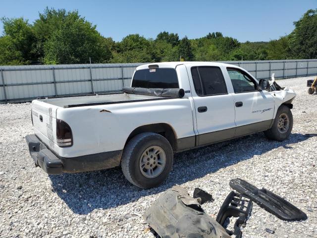 1B7GL2ANXYS759699 - 2000 DODGE DAKOTA QUAD WHITE photo 3