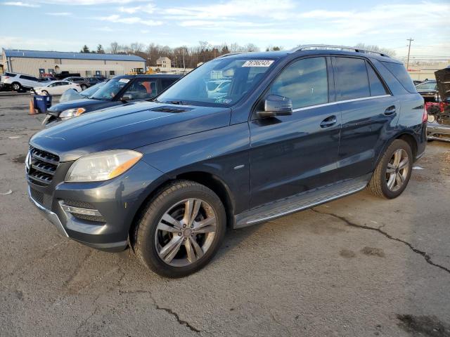 4JGDA5HB5CA007120 - 2012 MERCEDES-BENZ ML 350 4MATIC GRAY photo 1