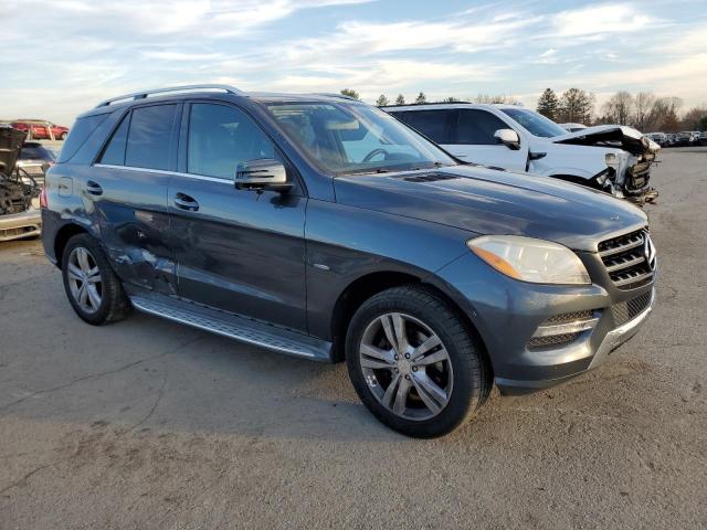 4JGDA5HB5CA007120 - 2012 MERCEDES-BENZ ML 350 4MATIC GRAY photo 4