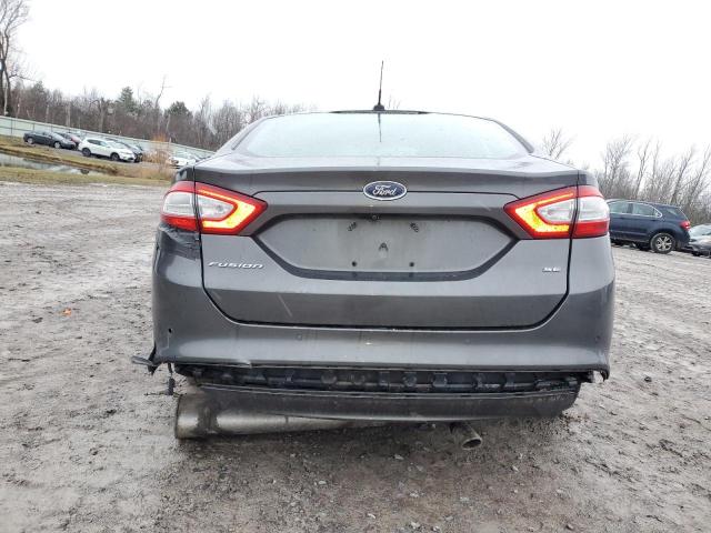 3FA6P0H7XGR265631 - 2016 FORD FUSION SE GRAY photo 6