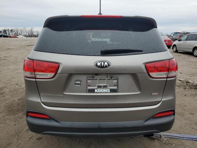 5XYPG4A30GG136465 - 2016 KIA SORENTO LX GRAY photo 6