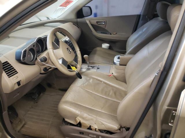 JN8AZ08WX7W627738 - 2007 NISSAN MURANO SL GOLD photo 7