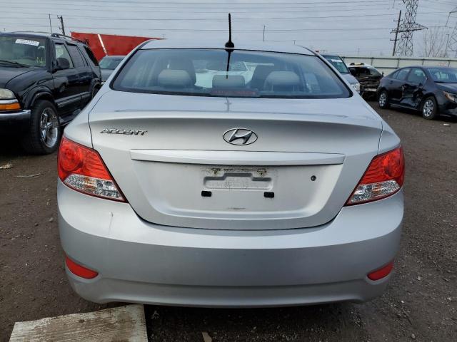 KMHCU4AE7EU601047 - 2014 HYUNDAI ACCENT GLS SILVER photo 6